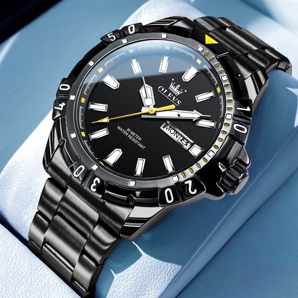 Olevs 5560 Wrist Watch fror men-Black