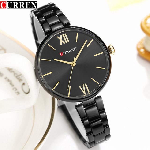 CURREN 9017 Quartz Stainless Steel Analog Watch For Women - Image 2