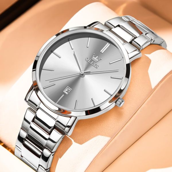 OLEVS 2896 Quartz Stainless Steel Watch For Men’s