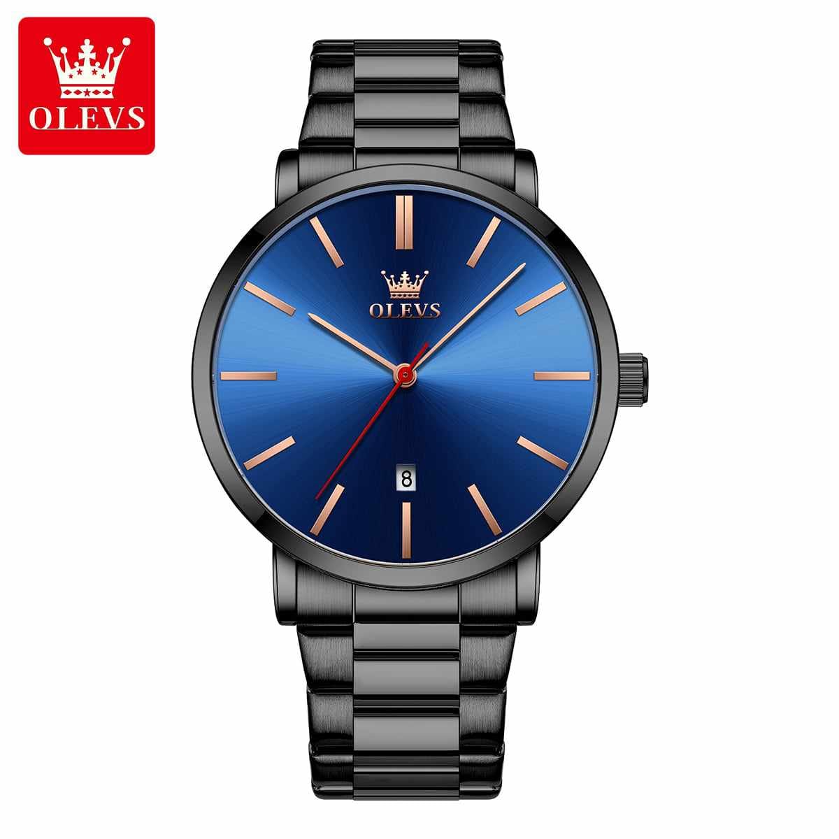 OLEVS 2896 Quartz Stainless Steel Watch For Men’s - Image 2