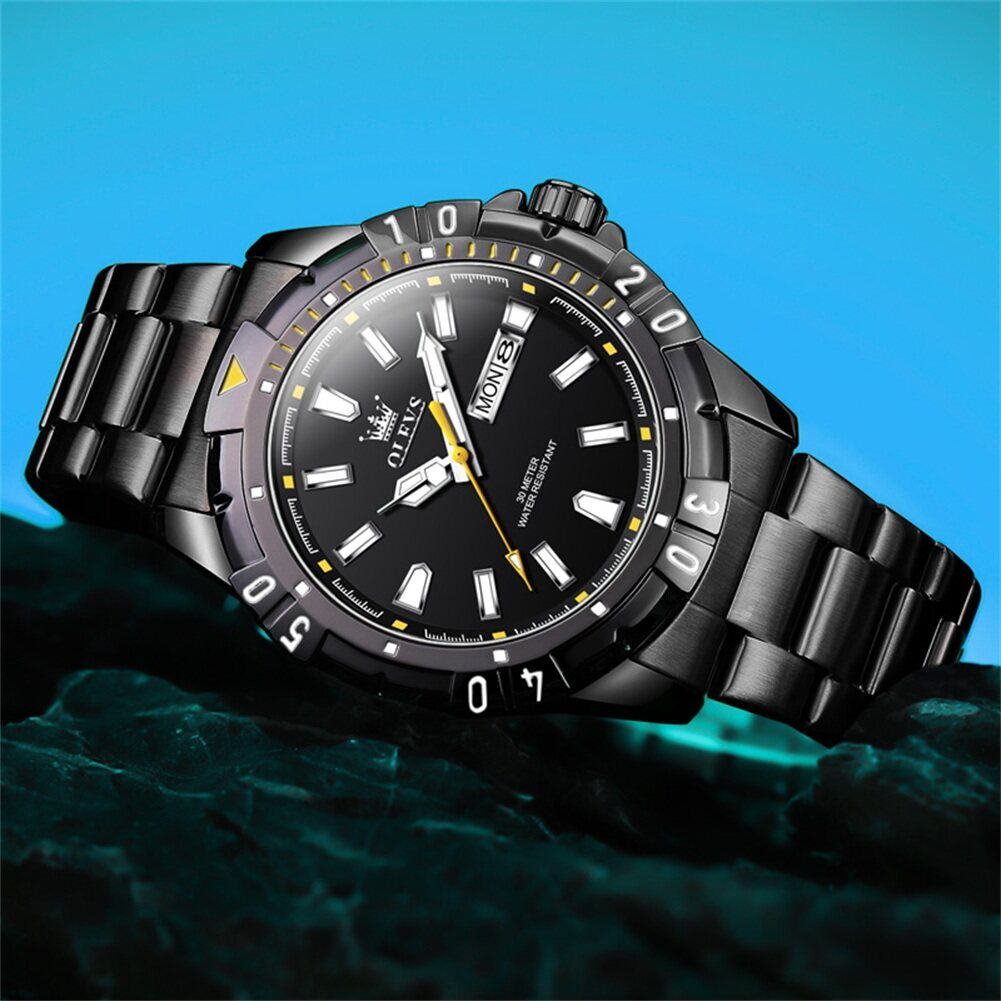 Olevs 5560 Wrist Watch fror men-Black - Image 2