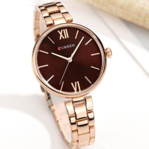 CURREN 9017 Quartz Stainless Steel Analog Watch For Women