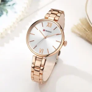 CURREN 9017 Quartz Stainless Steel Analog Watch For Women