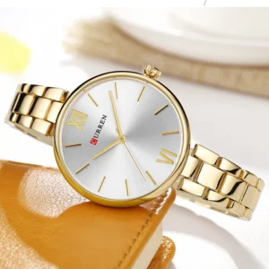CURREN 9017 Quartz Stainless Steel Analog Watch For Women