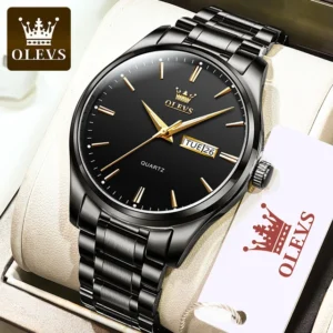 Olevs 6898 Wrist Watch For Men-Black