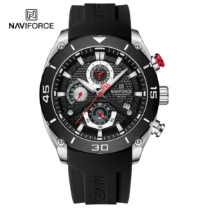 NAVIFORCE Sport Wristwatch Top Brand Luxury Military Men Watch Chronograph Business Quartz Waterproof Original Watch 8038