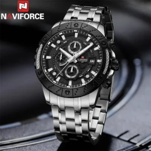 NAVIFORCE Men Watch Chronograph Sport Wristwatch Top Brand Luxury Military Army Quartz Waterproof Original Male Clock New 9227