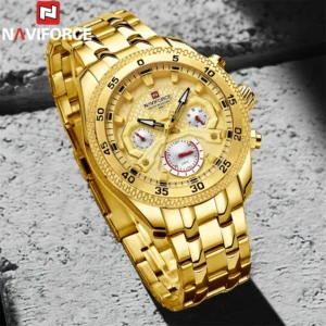 NAVIFORCE Sport Wristwatch Top Brand Luxury Military Men Watch Auto Date Week Quartz Waterproof Original Male Clock Gift 9222