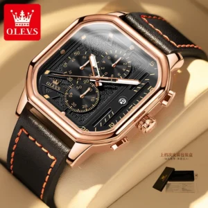 OLEVS 9950 New Fashion Quartz Watch for Men Chronograph