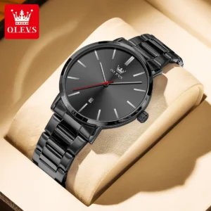 OLEVS 2896 Quartz Stainless Steel Watch For Men’s