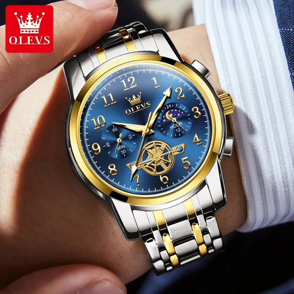 OLEVS 2900 Luxury Fashion New Model Quartz Watch For Men - Image 2