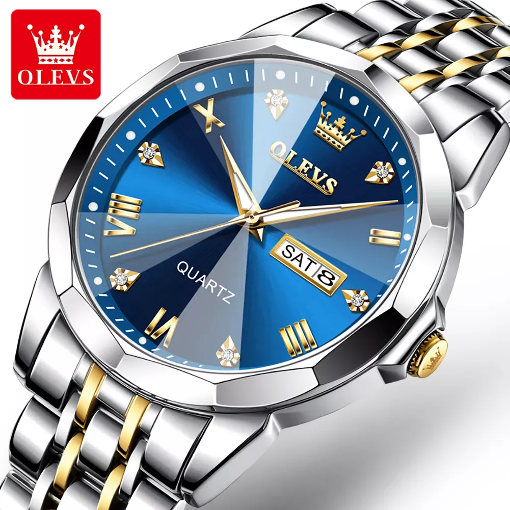 OLEVS 9931 Quartz Watch Analog Time With Date and Day For Men - Image 2