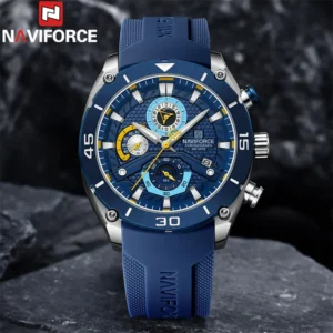 NAVIFORCE Fashion Men Watch Sport Man Wristwatch Top Brand Luxury Military Army Chronograph Date Quartz Original Male Clock 8038
