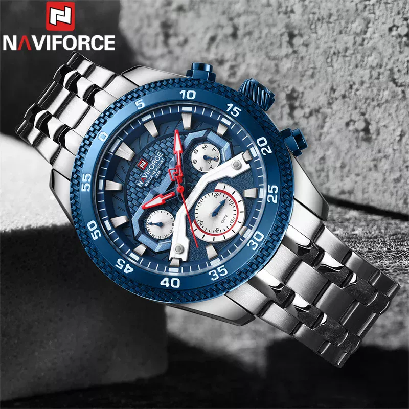 NAVIFORCE Sport Wristwatch Top Brand Luxury Military Army Men Watch Auto Date Week Quartz Waterproof Original Male Clock 9222