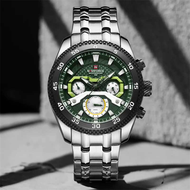 NAVIFORCE Sport Wristwatch Top Brand Luxury Military Army Men Watch Business Calendar Quartz Waterproof Original Male Clock 9222 - Image 2