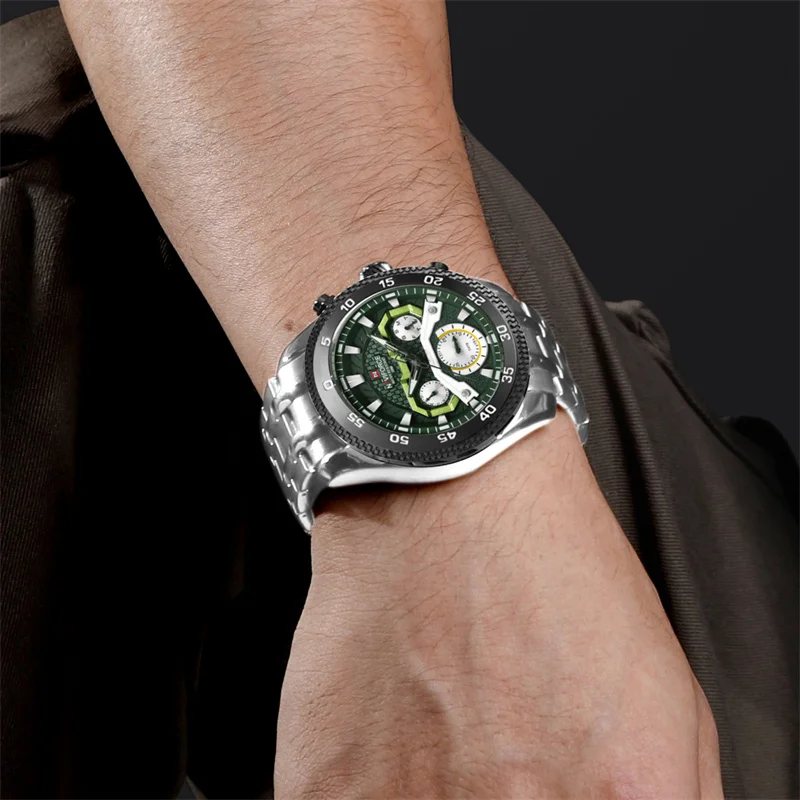 NAVIFORCE Sport Wristwatch Top Brand Luxury Military Army Men Watch Business Calendar Quartz Waterproof Original Male Clock 9222 - Image 3