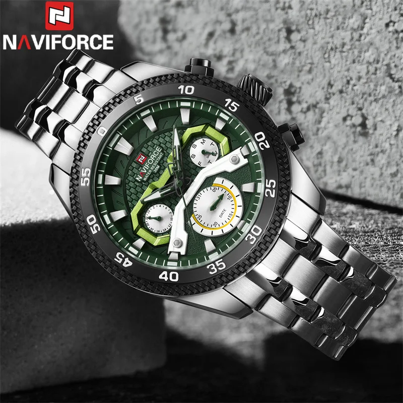 NAVIFORCE Sport Wristwatch Top Brand Luxury Military Army Men Watch Business Calendar Quartz Waterproof Original Male Clock 9222