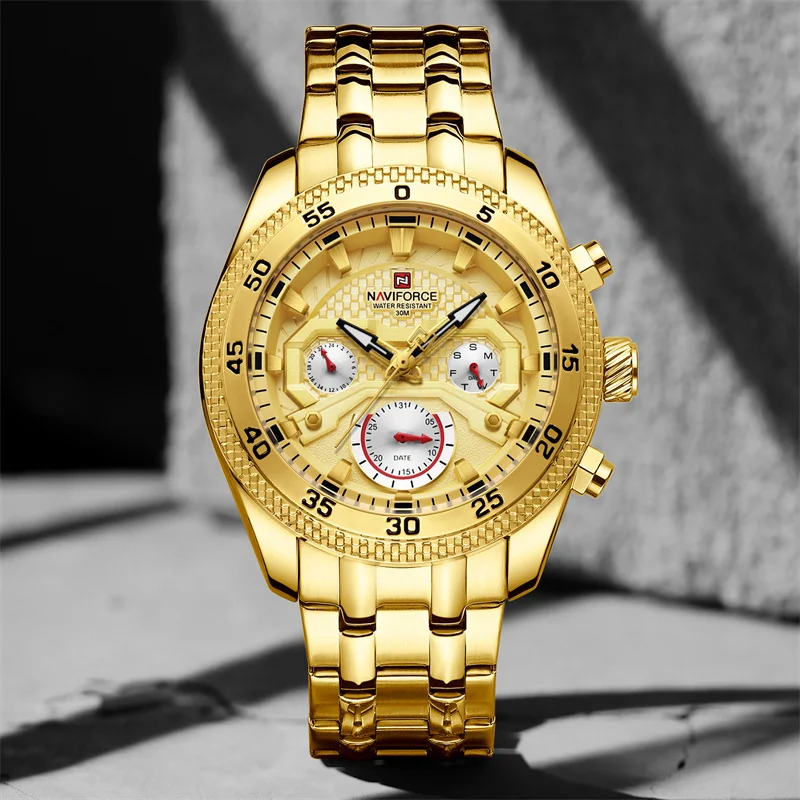 NAVIFORCE Sport Wristwatch Top Brand Luxury Military Men Watch Auto Date Week Quartz Waterproof Original Male Clock Gift 9222 - Image 2