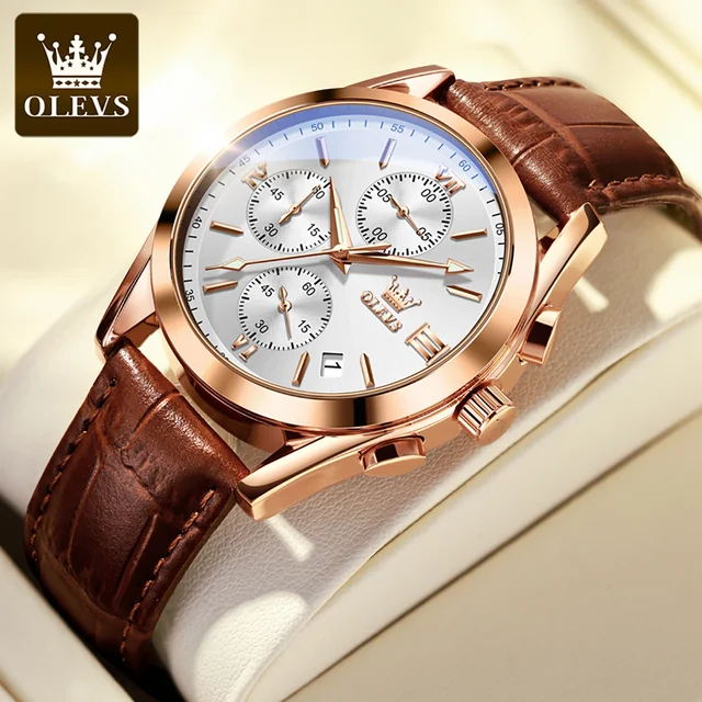 OLEVS 2872 Quartz Watche for Men Luminous Calendar