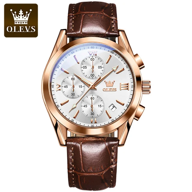 OLEVS 2872 Quartz Watche for Men Luminous Calendar - Image 4