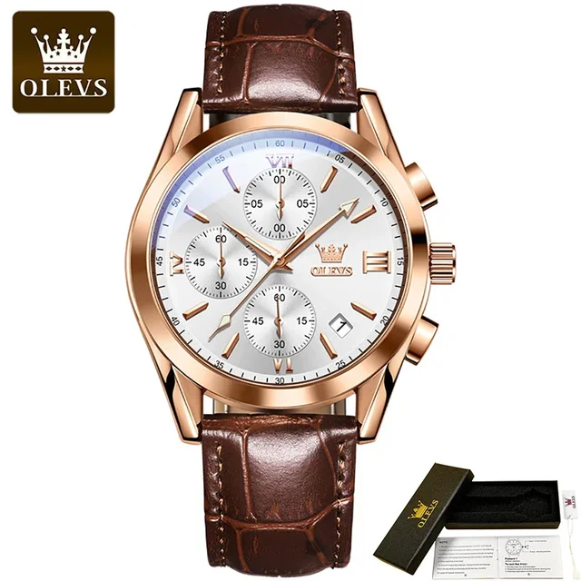 OLEVS 2872 Quartz Watche for Men Luminous Calendar - Image 3