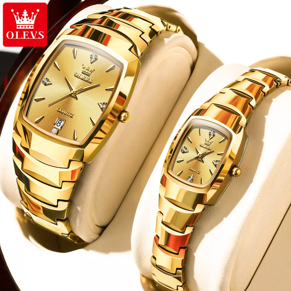 OLEVS 7006 Luxury Quartz Couple Watch For Men Women