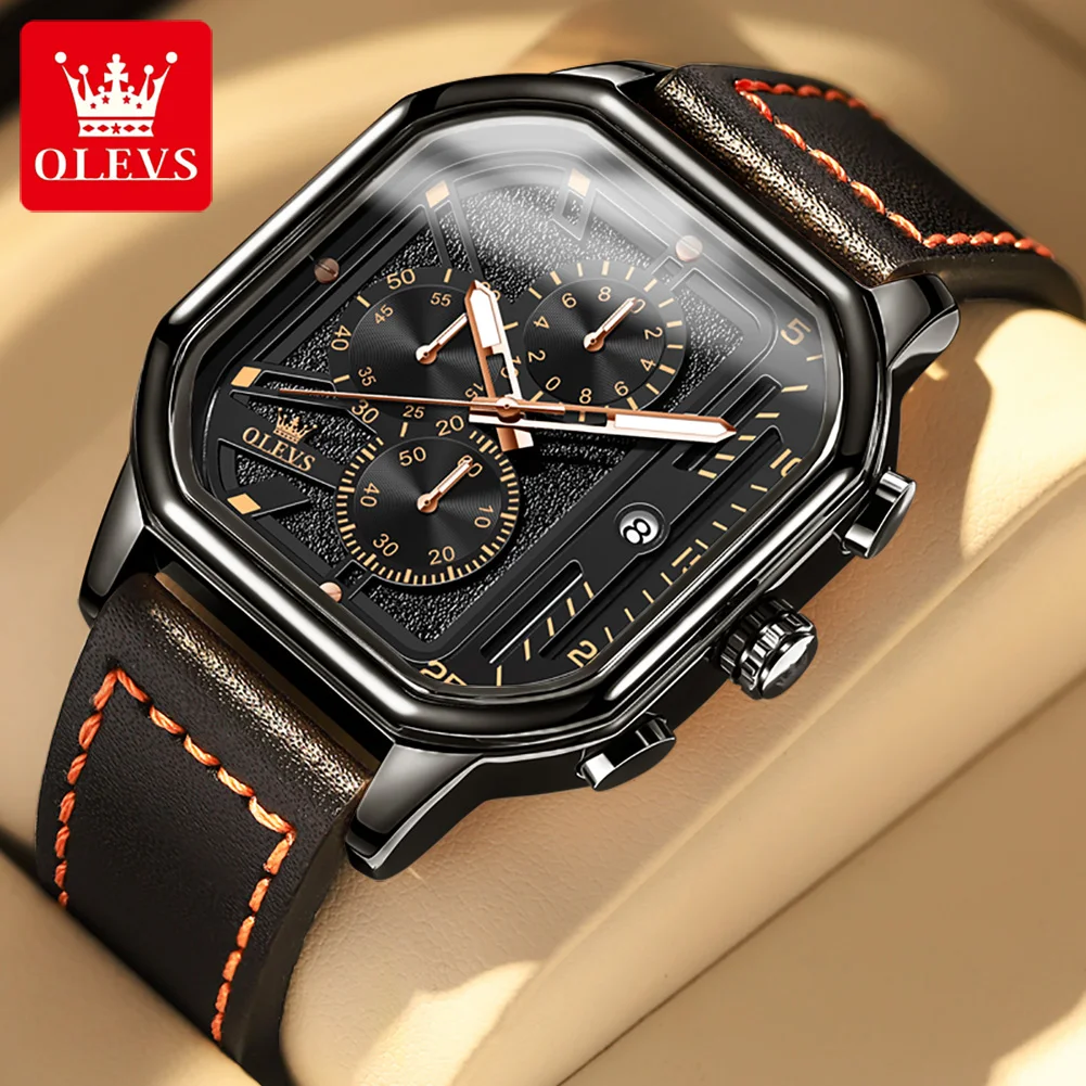 OLEVS 9950 New Fashion Quartz Watch for Men Chronograph