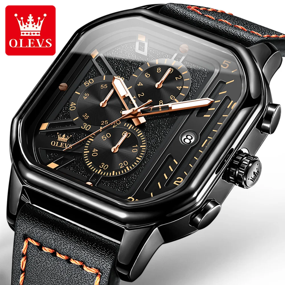 OLEVS 9950 New Fashion Quartz Watch for Men Chronograph - Image 3