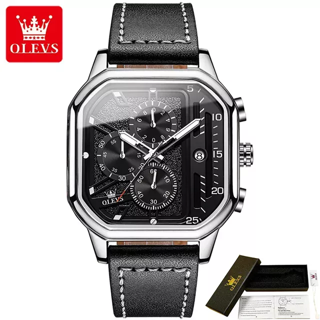 OLEVS 9950 New Fashion Quartz Watch for Men Chronograph - Image 2