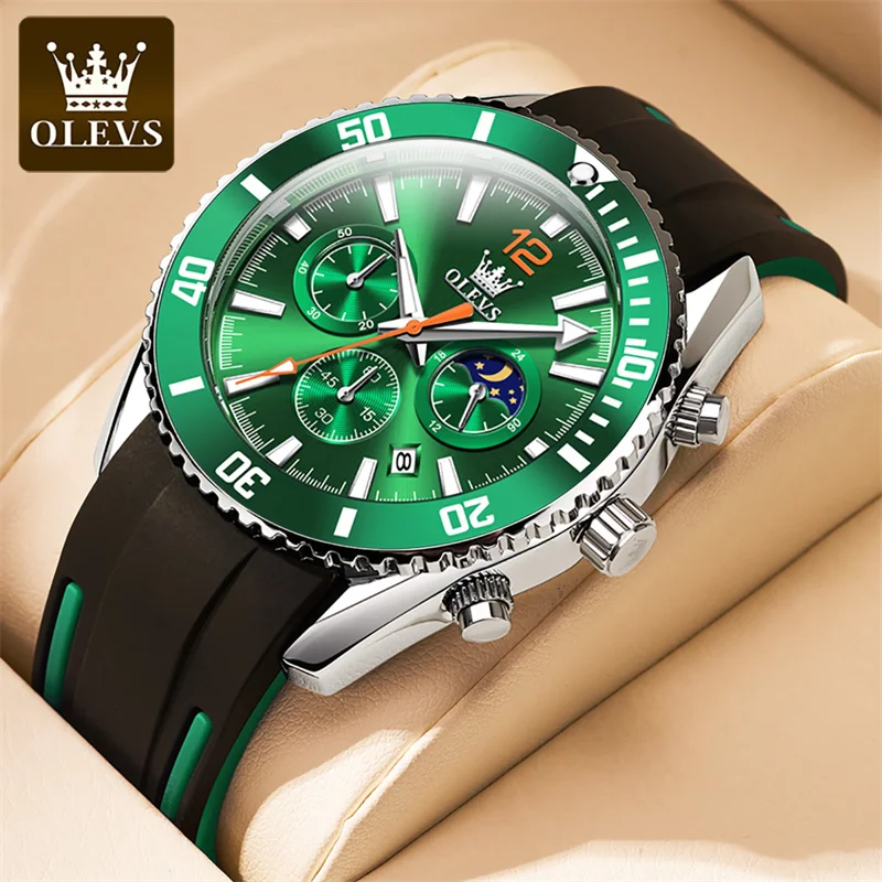 OLEVS 9916 Sports Quartz Watch Chronograph for Men