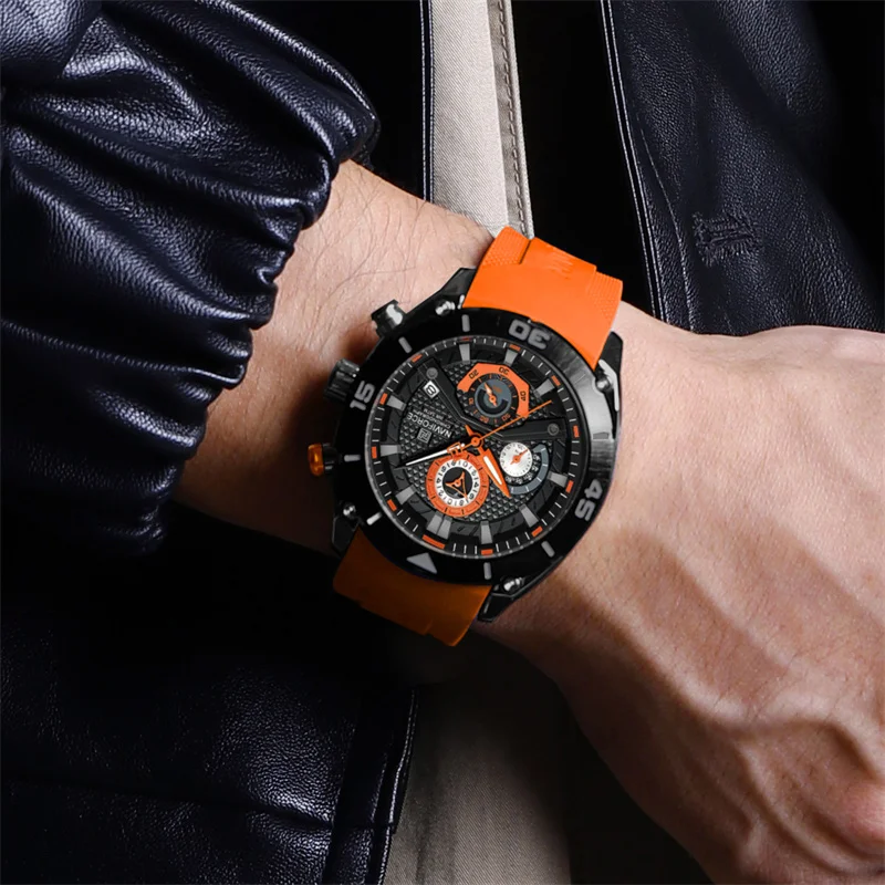 NAVIFORCE Sport Wristwatch Top Brand Luxury Military Men Watch Chronograph Business Quartz Waterproof Original Watch 8038 - Image 3