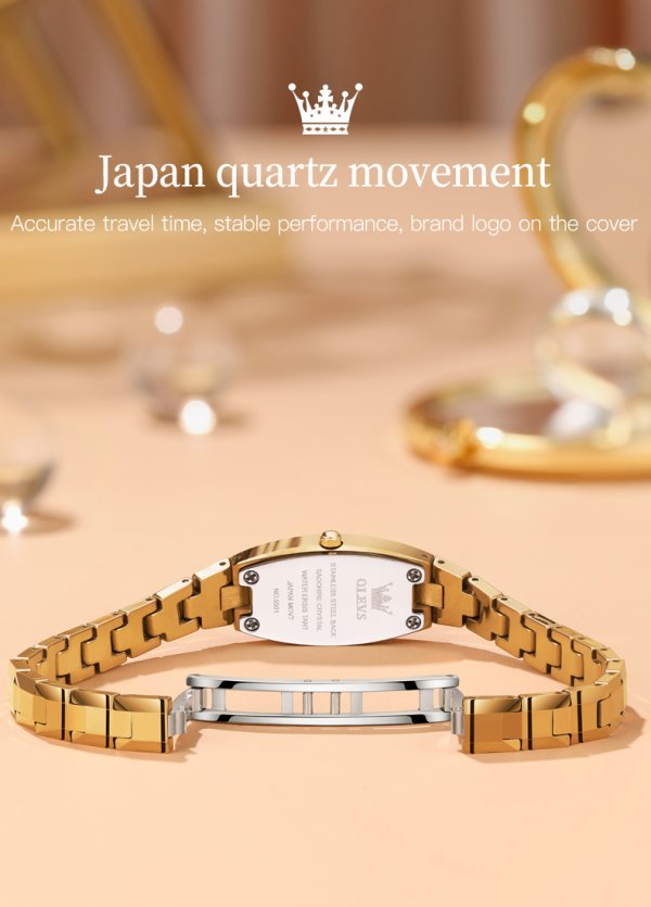 OLEVS 5501 Quartz bracelets stainless steel Watch For Women - Image 3