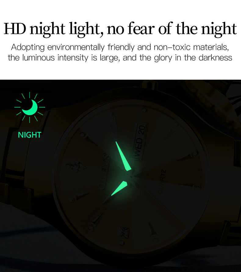 OLEVS 8697 Tungsten Steel Quartz Watch for Men - Image 5