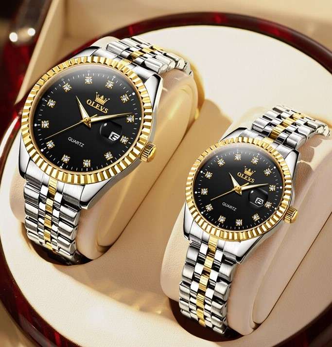 OLEVS 5526 High Quality Luxury Quartz Couple watch
