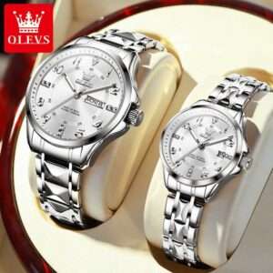 OLEVS 2910 Couple Watch Pair for Men And Women