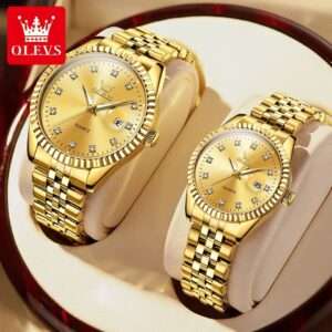 OLEVS 5526 High Quality Luxury Quartz Couple watch