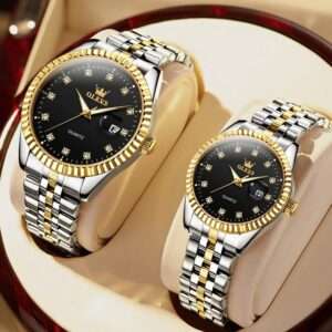 OLEVS 5526 High Quality Luxury Quartz Couple watch