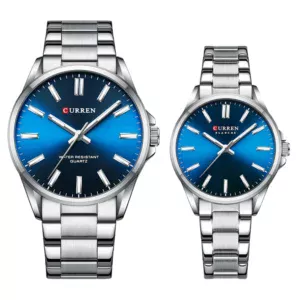 CURREN 9090 Couple Watches For Men Women Stainless Steel