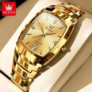 OLEVS 7006 Business Watch for Men, Ceramic Strap, Waterproof Quartz Wrist Watch