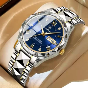 POEDAGAR 615 Quartz Stainless Steel Watch For Men