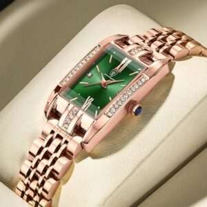 POEDAGAR 365 Quartz Square Watch For Women