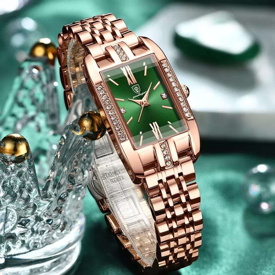 POEDAGAR 365 Quartz Square Watch For Women - Image 2