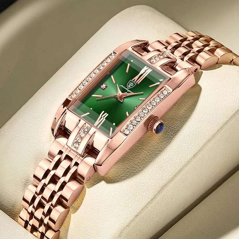 POEDAGAR 365 Quartz Square Watch For Women