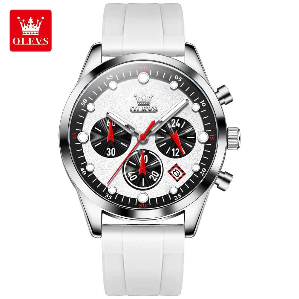 OLEVS 5602 Chronograph Quartz Mens Sports Watch - Image 2