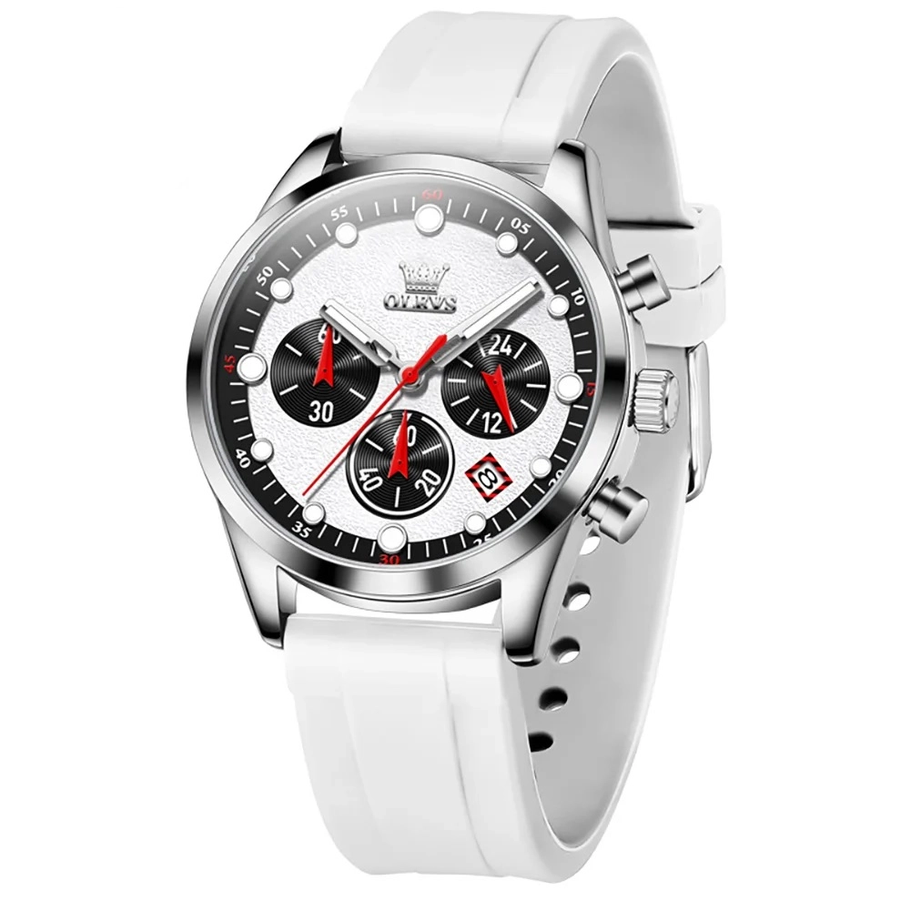 OLEVS 5602 Chronograph Quartz Mens Sports Watch - Image 3