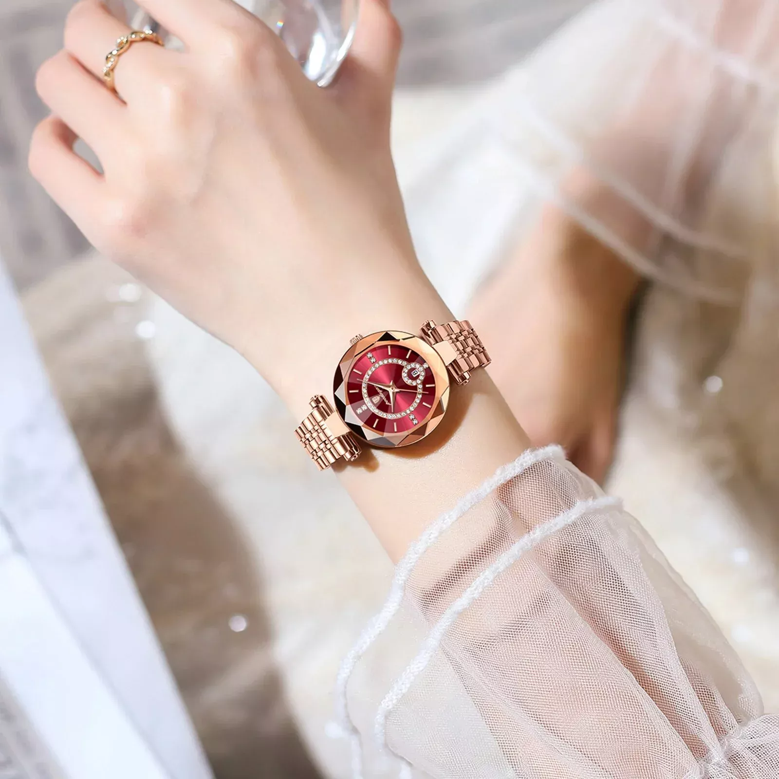 POEDAGAR 726 Quartz Watch For Women - Image 4