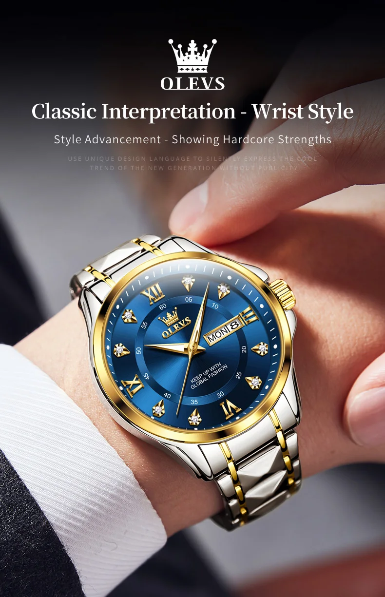 OLEVS 2906 Quartz Movement Watch For Men - Image 4