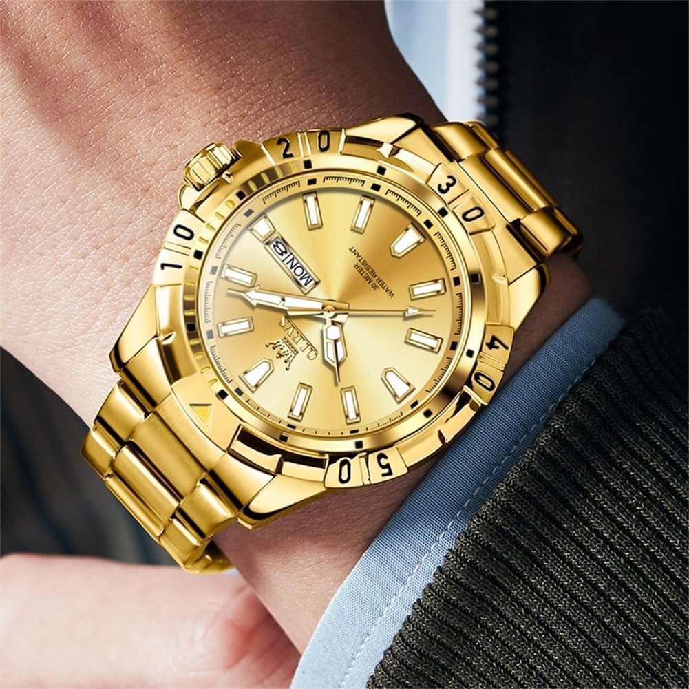 Olevs 5560 stainless steel Quartz watch For men - Image 3
