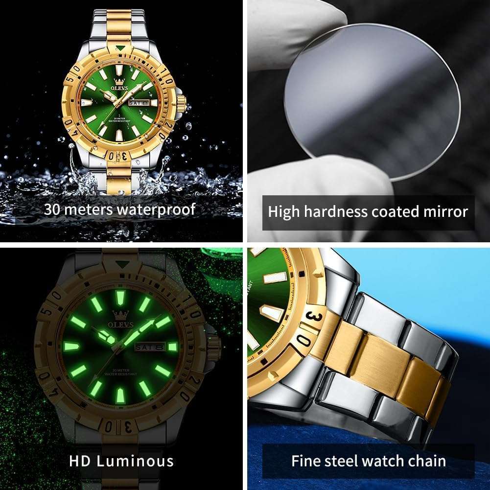 Olevs 5560 stainless steel Quartz watch For men - Image 4