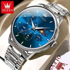 OLEVS 2936 Stainless Steel Strap Watch For Men